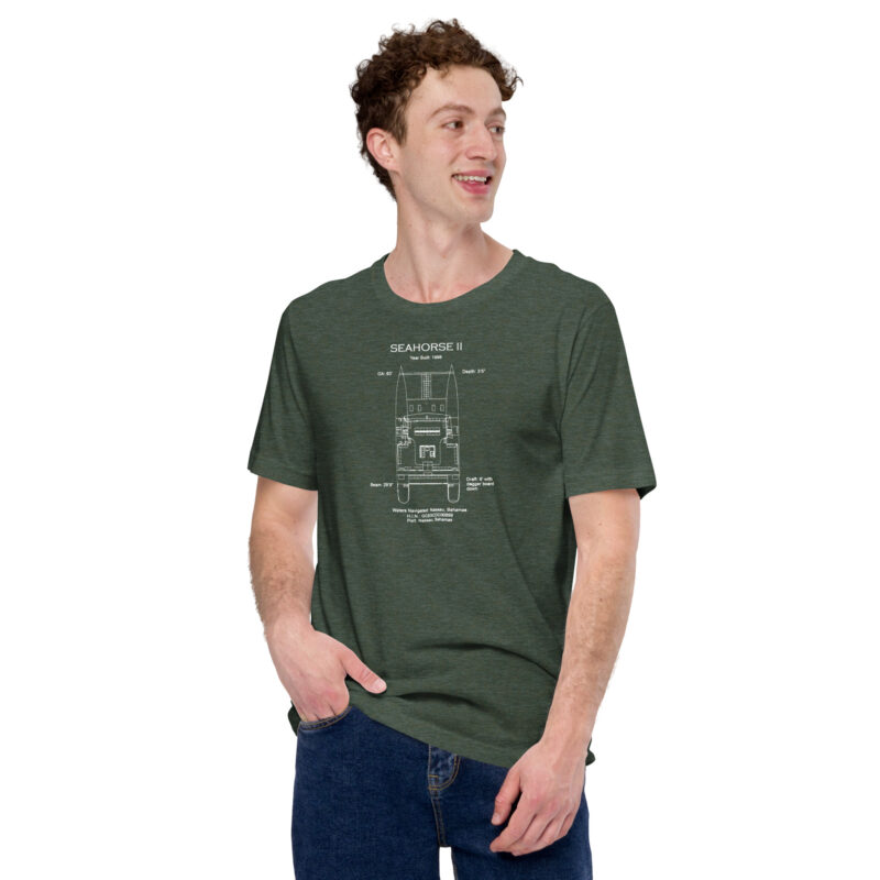 Seahorse Sailing Adventures - SH2 Front and back T-shirt