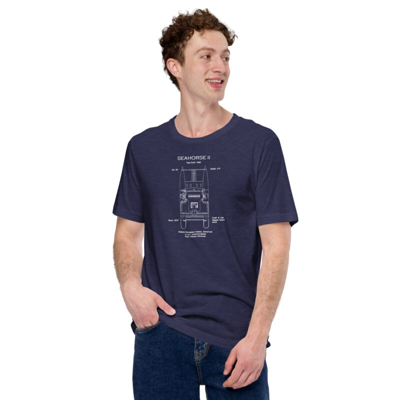 Seahorse Sailing Adventures - SH2 Front and back T-shirt - Image 8